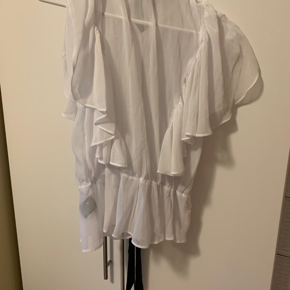 White Suzy Shier Blouse for Women - Picture 5 of 5